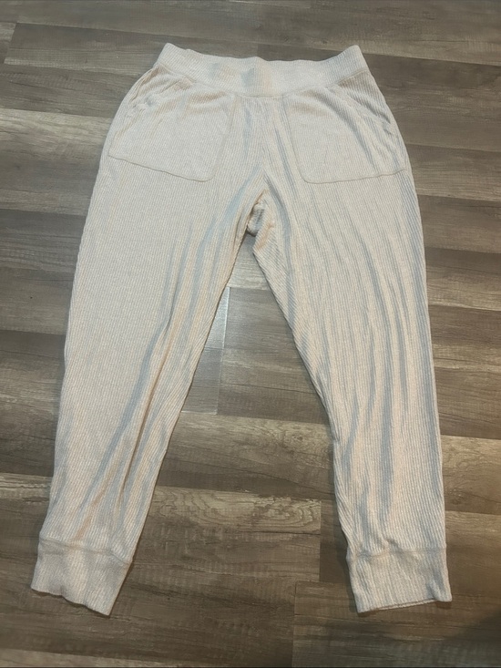 Express Pants - Express Women’s Joggers Ribbed Beige Size Medium